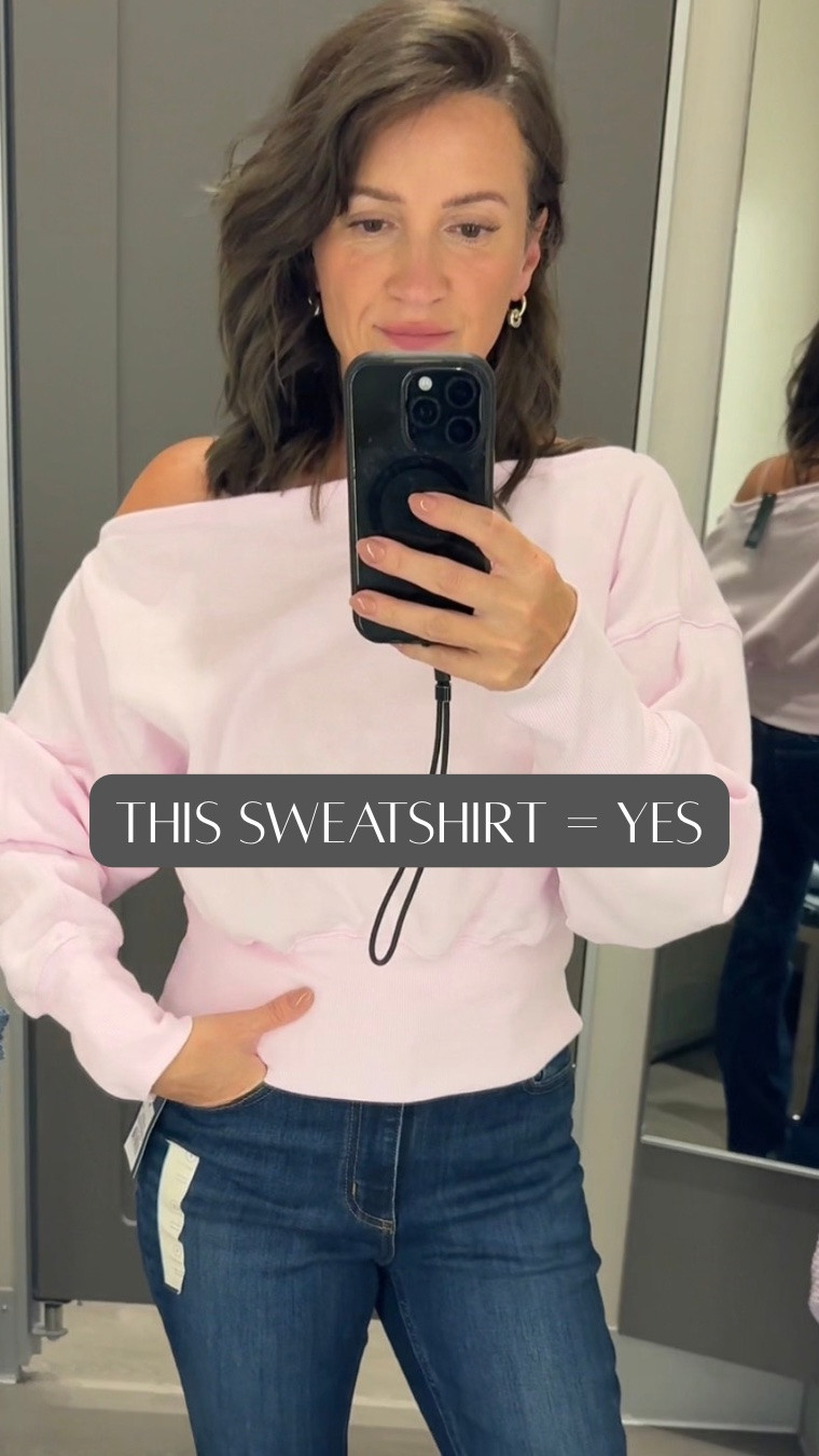 @Target  fashion finds I’m loving 🤎 Flattering off-shoulder sweatshirt + comfy barrel-leg and bootcut jeans. Perfect casual outfits for summer into fall!

Target Finds • Fashion Over 40 Casual Outfits • Barrel Jeans • Bootcut Jeans • Fall Fashion • Affordable Fashion

#LTKootd #LTKOver40 #LTKmomlife
