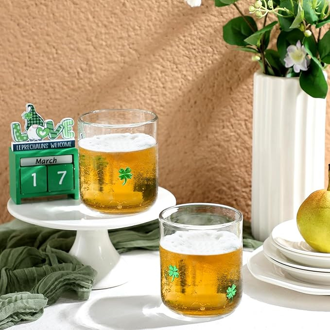 Icon Juice Glasses, 14oz Stemless Wine Drinking Juice Glass Cup for Valentine Party Supplies Gift... | Amazon (US)