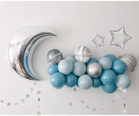 Space Astronaut DIY Balloon Garland Kit | Balloon Arch | Birthday Balloons |  Galaxy Starry Night... | Etsy (US)