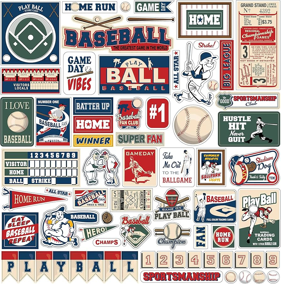 Home Run Collection - 12 x 12 Cardstock Stickers | Amazon (US)