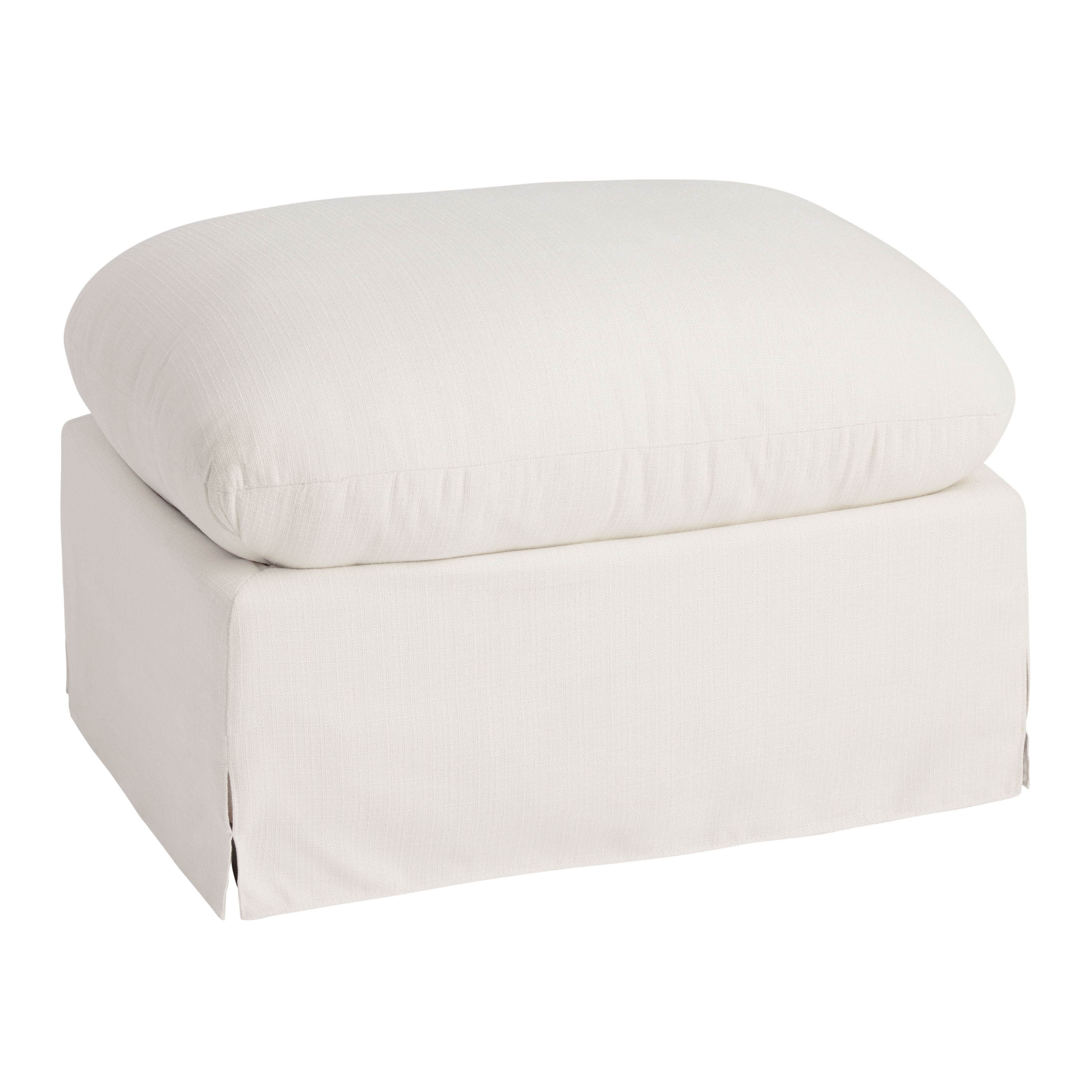 Brynn Feather Filled Swivel Chair Ottoman | World Market