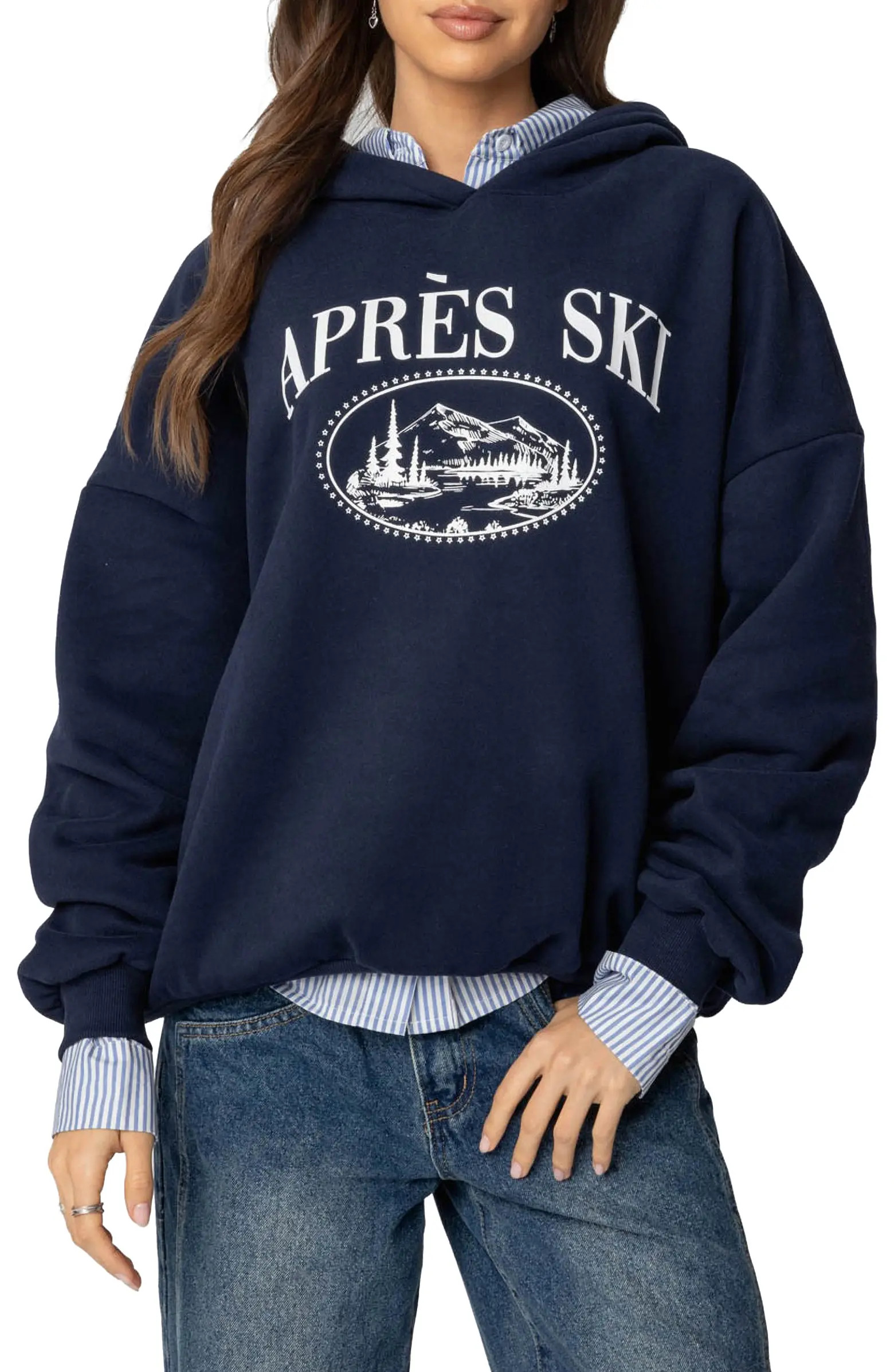 EDIKTED Après Ski Graphic Hoodie | Nordstrom | Nordstrom