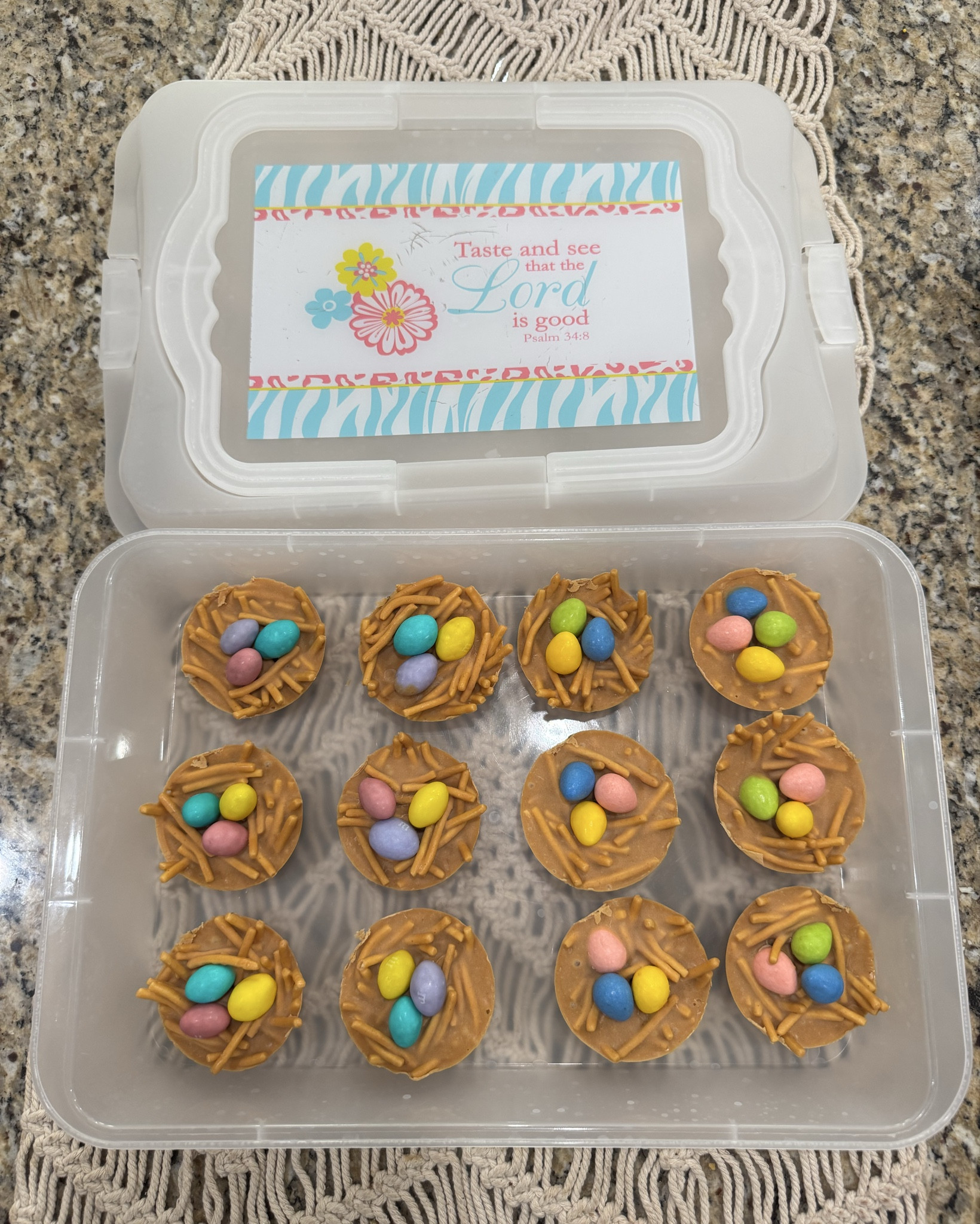 Easter treats 

Butterscotch Haystacks/ birds nests 🪺 

Celebrated Easter with the extended family this past weekend since we’ll be gone spring break week and Easter falls on the Sunday we’ll be gone :) 

Haven’t made these little treats in forever and I just needed to for the boys to experience these! And I’m sooo glad i did bc none of the boys had ever had them 🐣🪺🐥



#LTKfoodie #LTKmomlife #LTKSeasonal