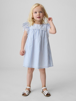Baby & Toddler Eyelet Gingham Dress | Gap (CA)