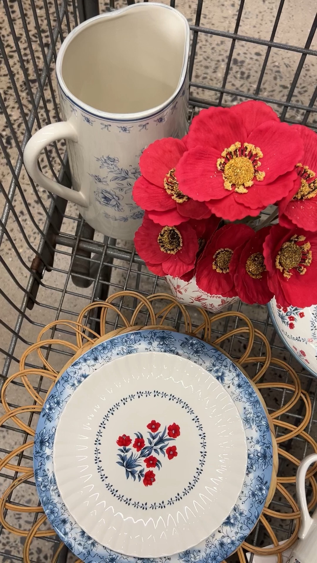 Give your home a little summer decor refresh with these red white and blue Walmart finds by My Texas House! #affordable home decor finds dining patio outdoor entertaining

#LTKHome