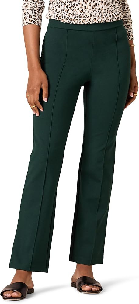 Amazon Essentials Women's Ponte Pull-On Mid Rise Ankle Length Pants | Amazon (US)