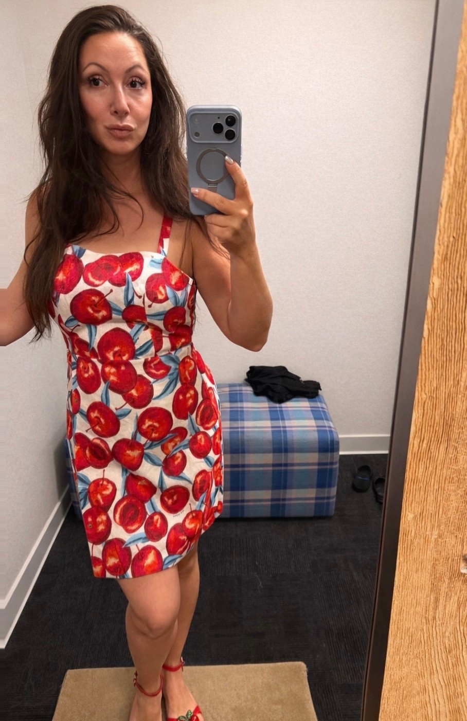 How totally adorable is this cherry dress by farm rio?! 

#LTKMidsize #LTKdayinmylife #LTKOver40