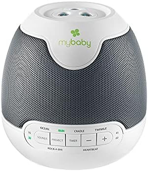 MyBaby, SoundSpa Lullaby - Sounds & Projection, Plays 6 Sounds & Lullabies, Image Projector Featu... | Amazon (US)