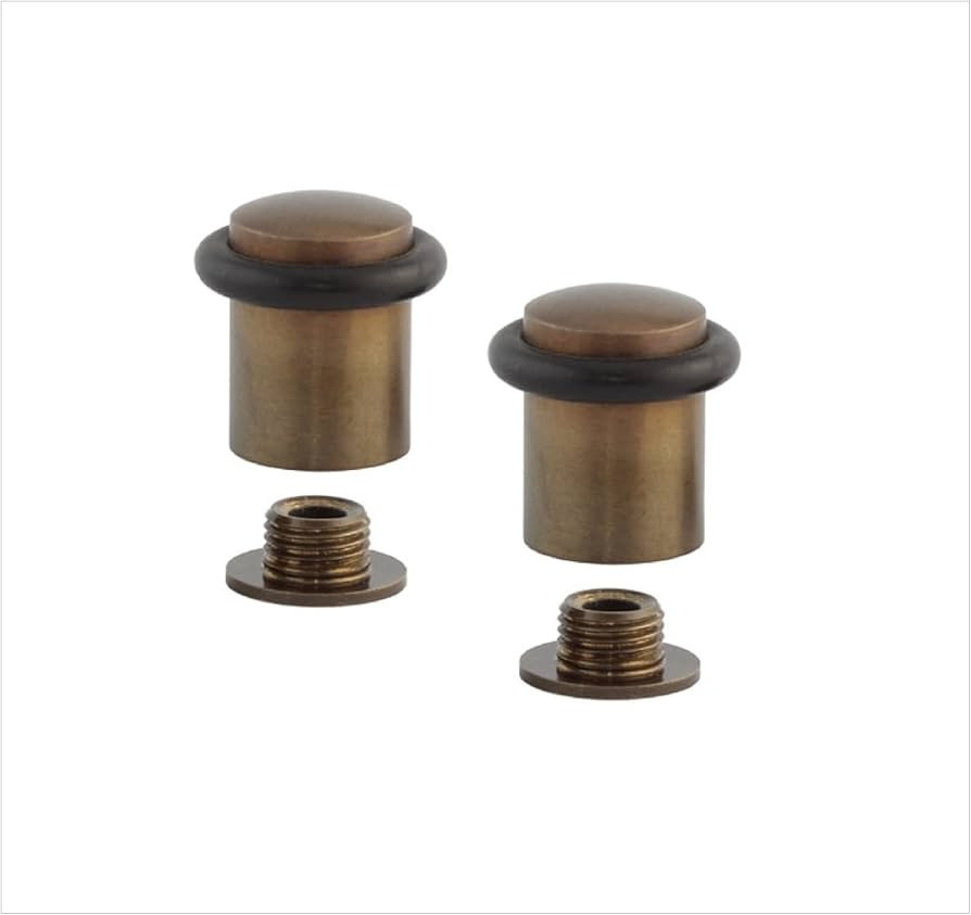 EVI Herrajes | Pack of 2 Door Stoppers | Ø20x29mm | Screw Installation | Brass Rustic Finish | I... | Amazon (CA)