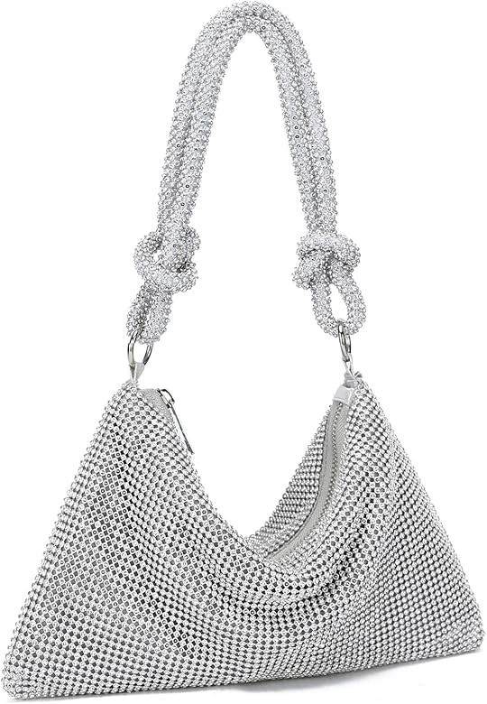 YIKOEE Glitter Rhinestone Purse Crystal Evening Clutch Bag | Amazon (US)