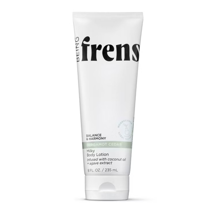 Being Frenshe Milky Hydrating Lotion for Dry Skin with Coconut Oil - Bergamot Cedar - 8 fl oz | Target