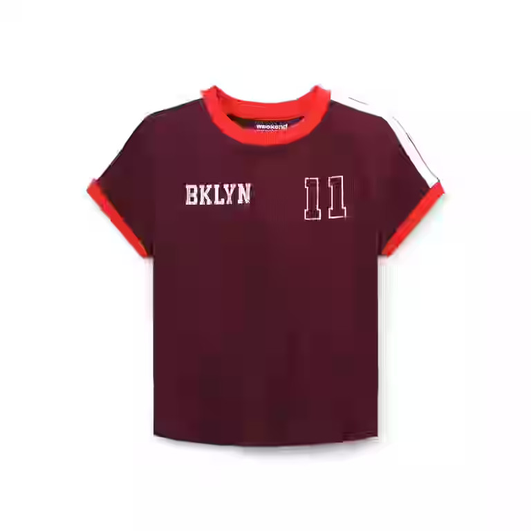 Weekend Academy Girls Baby Tee with Short Sleeves, Sizes 4-18 | Walmart (US)