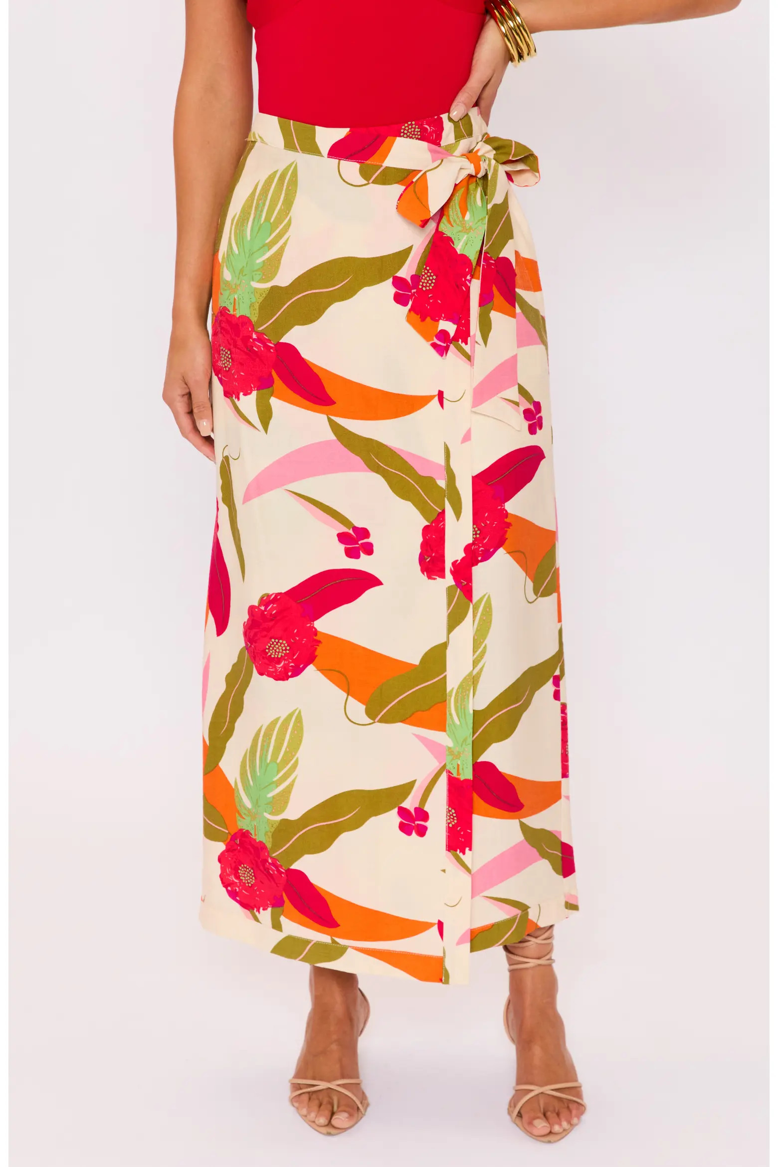 Riviera Printed Faux Wrap Skirt (Women) | Nordstrom | Nordstrom