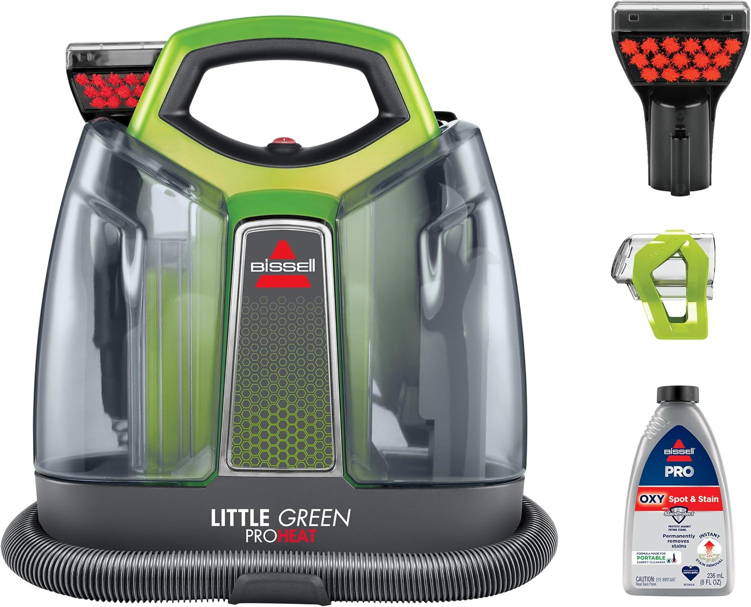 BISSELL Little Green Proheat Portable Deep Cleaner/Spot Cleaner and Car/Auto Detailer with self-C... | Amazon (US)
