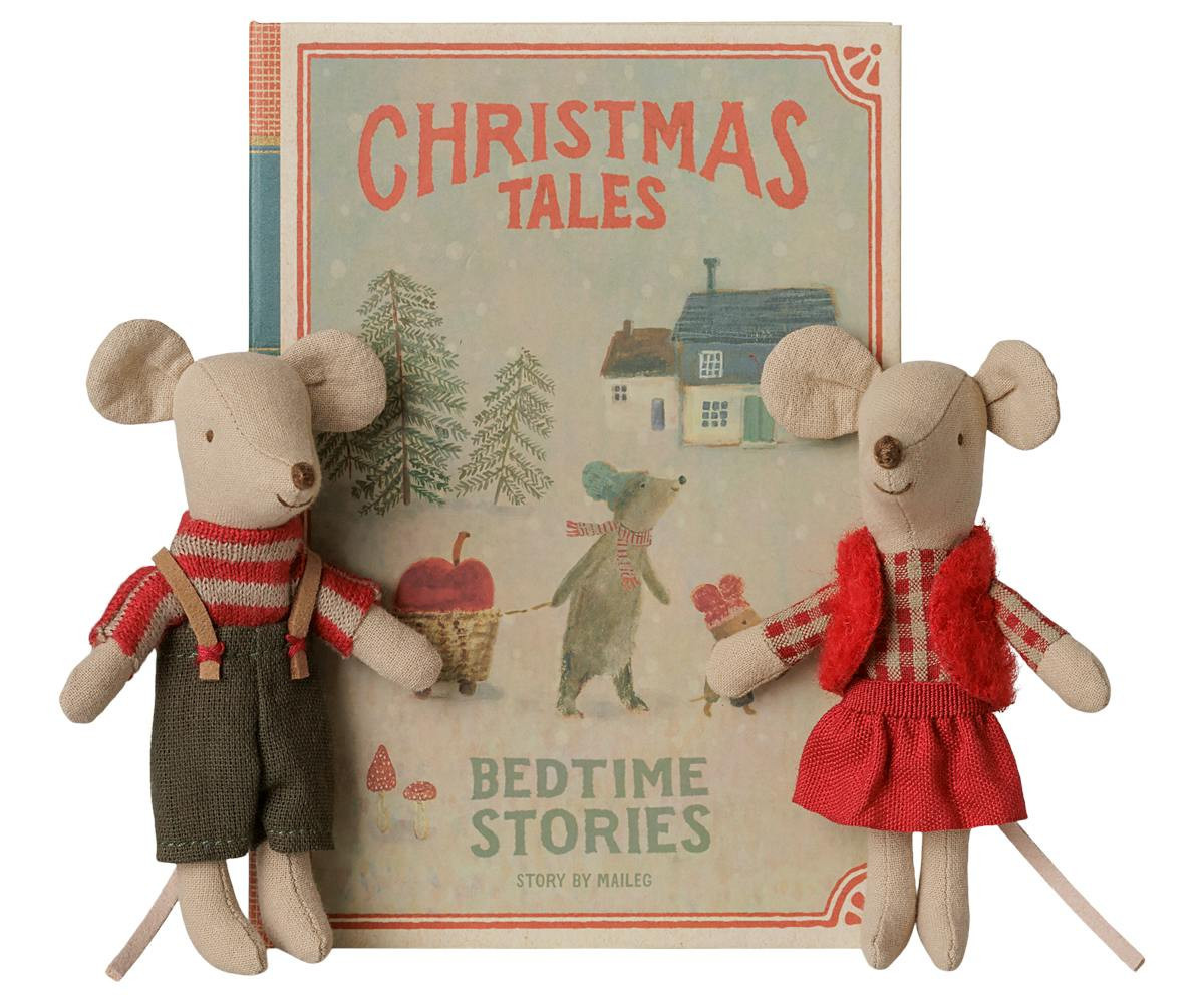 Christmas twin mice, Little sister and brother in book | Maisonette