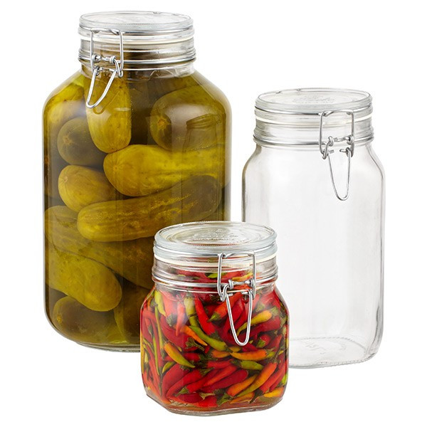 Bormioli Hermetic Glass Storage Jars | The Container Store