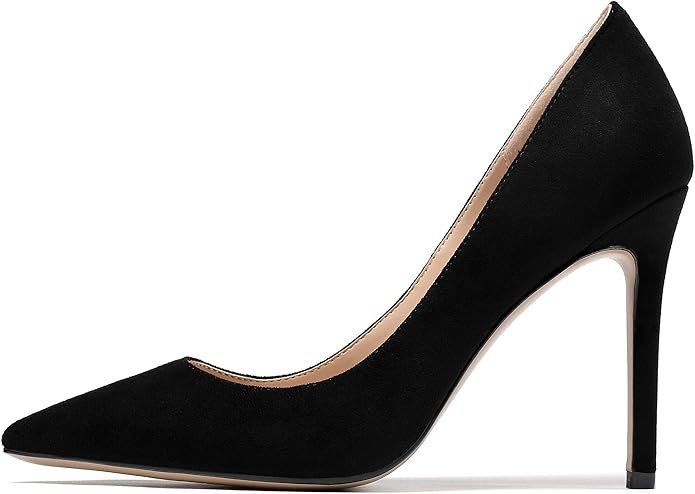 SAMMITOP Women's Classic Fashion Stiletto Pointed Toe 10CM High Heel Dress Pump Shoes | Amazon (US)