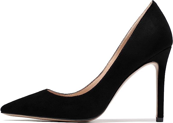 SAMMITOP Women's Classic Fashion Stiletto Pointed Toe 10CM High Heel Dress Pump Shoes | Amazon (US)