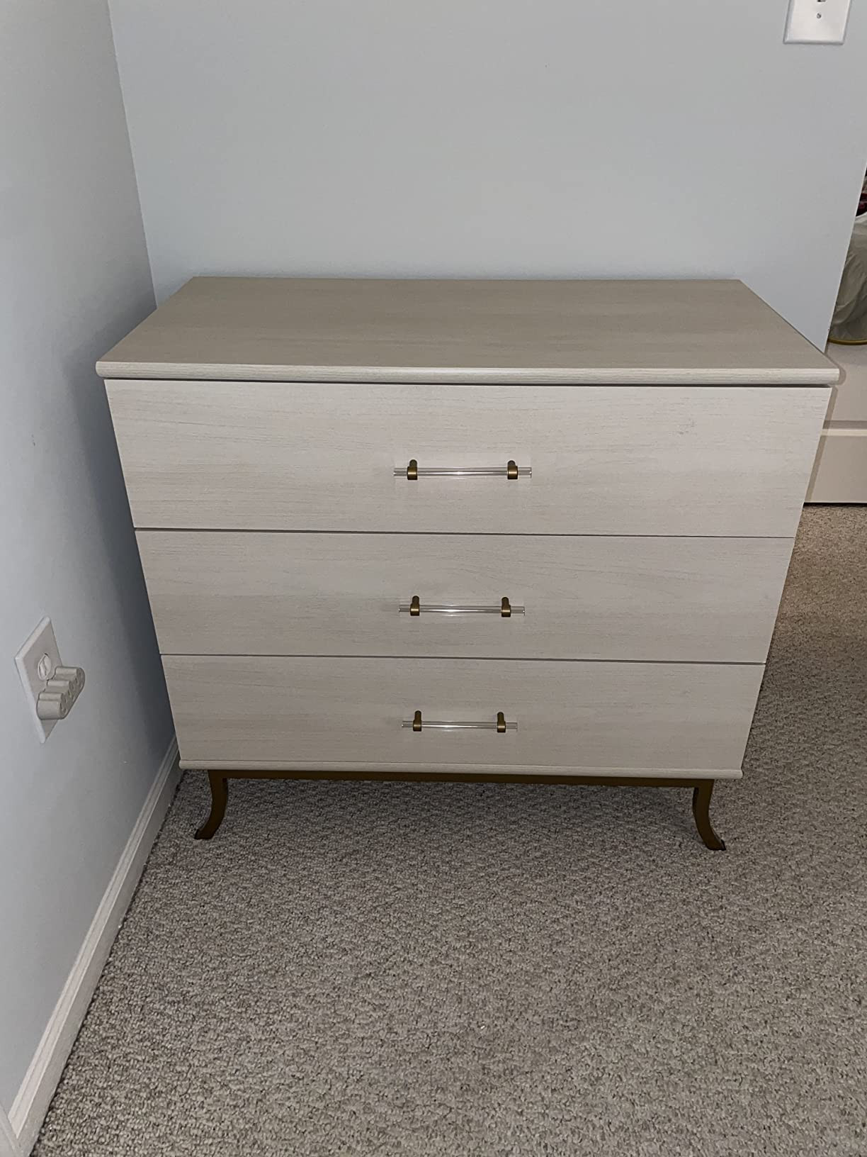 Little Seeds Monarch Hill Clementine White 3 Drawer Dressers, Ivory Oak | Amazon (US)