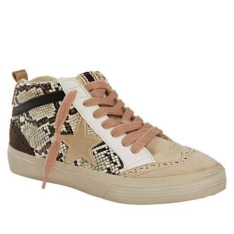 SHUSHOP PAULINA Star Mid Top Sneaker | HSN