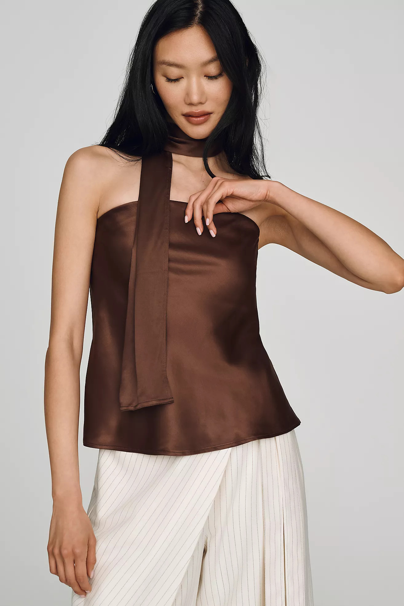 Clara Strapless Scarf Top by Maeve | Anthropologie (US)