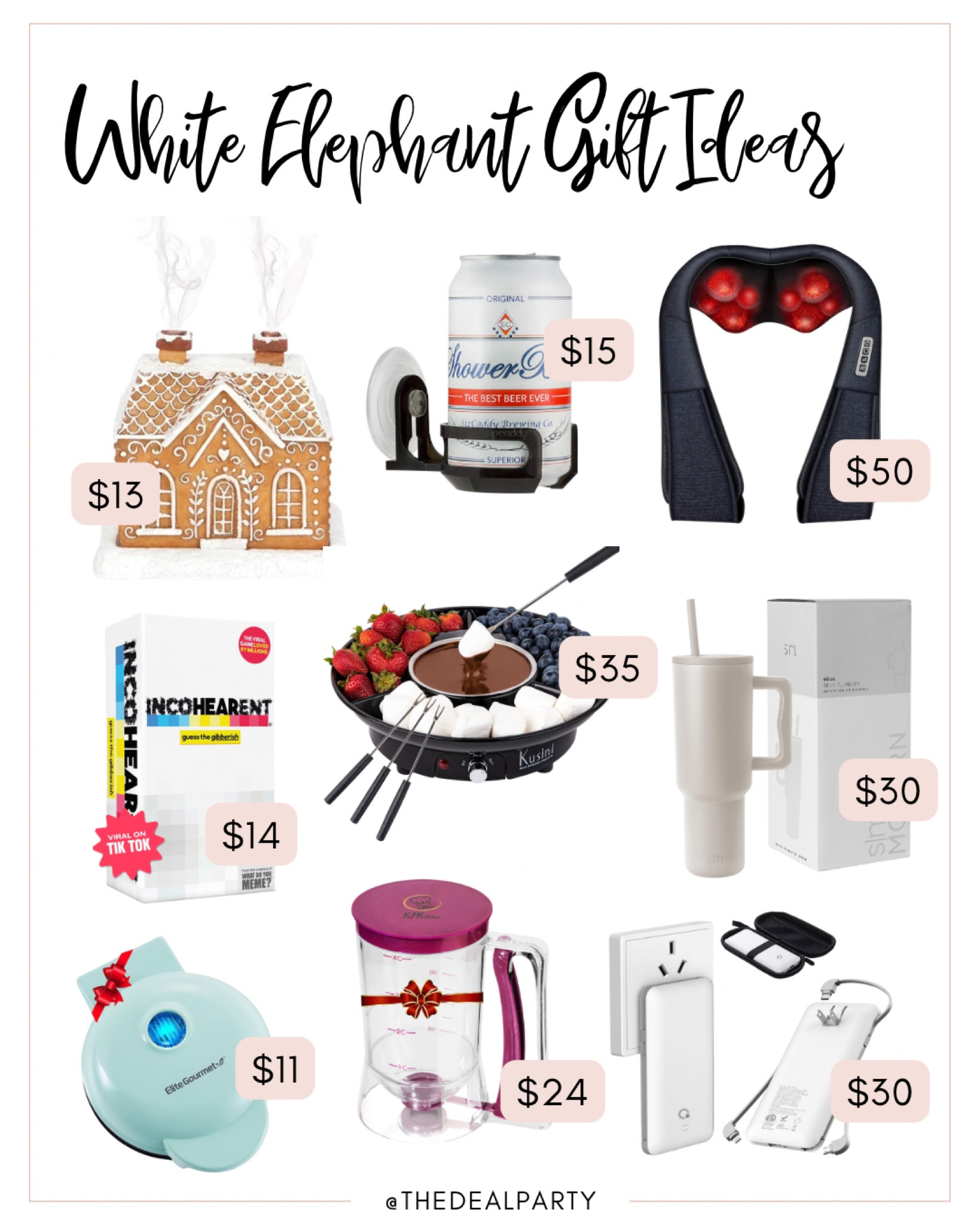 White Elephant Gift Guide | White Elephant Gift Ideas | Holiday Gift Guide | Gift Guide for White Elephant 

#LTKGiftGuide #LTKfindsunder50 #LTKHoliday