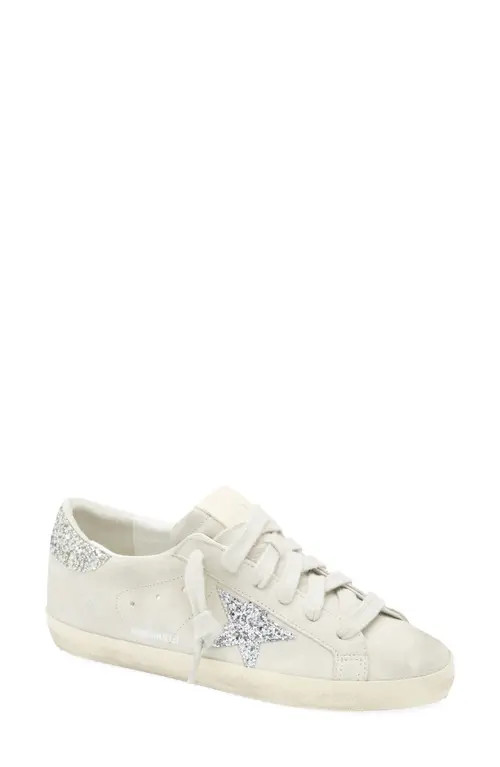 Golden Goose Super-Star Low Top Sneaker in Beige/Silver/Platinum at Nordstrom, Size 6Us | Nordstrom