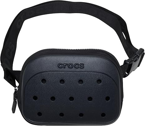 Crocs Classic Belt Waist Bag, Customizable Fanny Pack, Personalize with Jibbitz Charms, Black, On... | Amazon (US)