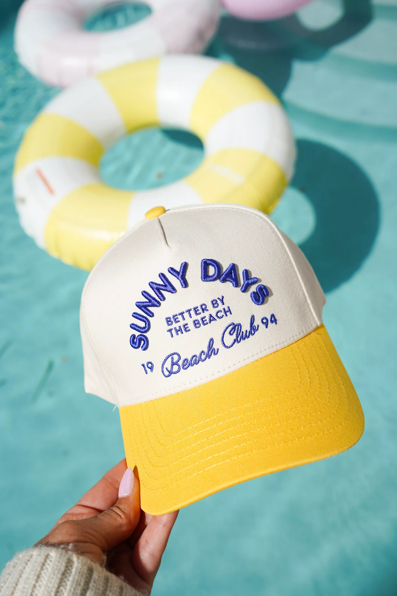Sunny Days - Yellow Vintage Trucker Hat | KenzKustomz