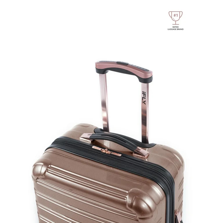 iFLY Hardside Luggage Fibertech 2 Piece Set, 20-inch Carry-on and 28-inch Checked Luggage, Rose G... | Walmart (US)
