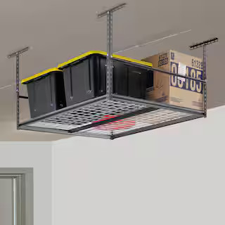 Muscle Rack Silver Vein Heavy-Duty Steel Storage Ceiling Rack with Wire Deck 47 in. W x 28 in. H ... | The Home Depot