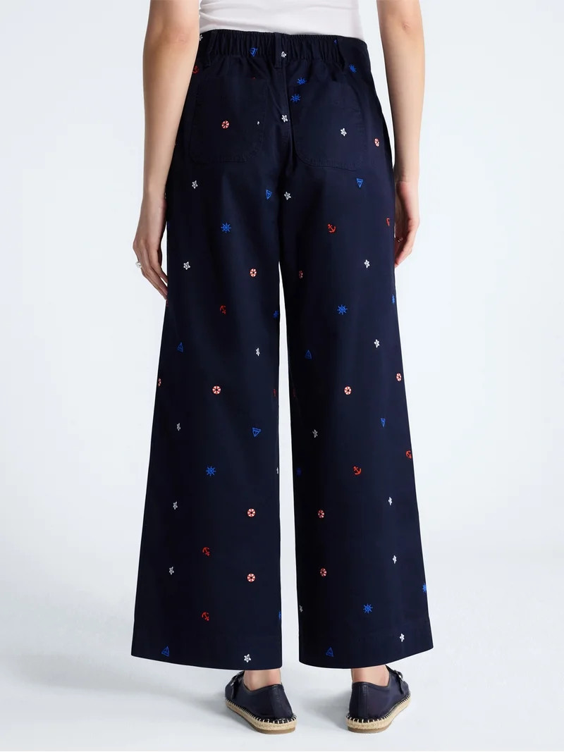 Free Assembly Women's and Women's Plus Cropped Pants with Patch Pockets, 26" Inseam, Sizes XS-4X | Walmart (US)
