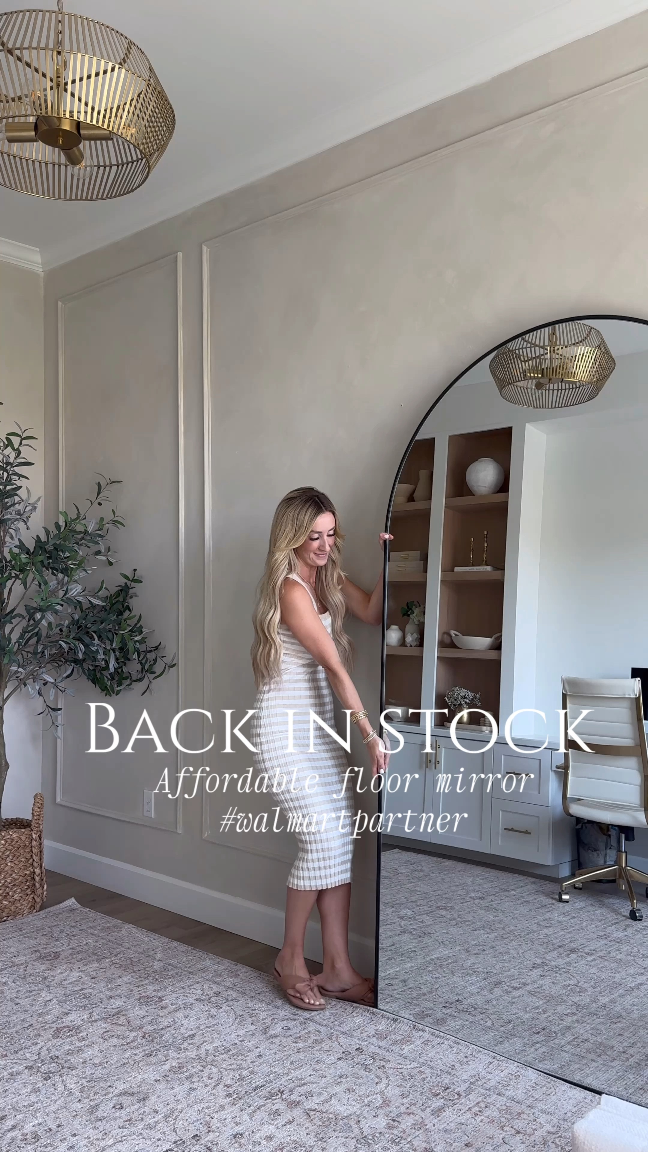 My floor mirror in my office is back in stock! @walmart #walmarthome #walmartpartner 

#LTKHome #LTKSaleAlert