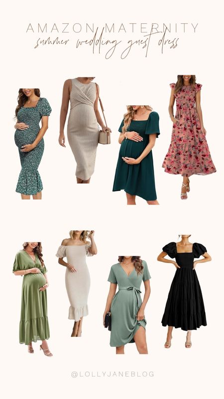 Amazon Maternity summer wedding guest dresses! ☀️

These dresses are so stinkin cute for any formal function, but especiallly a wedding! I absolutely adore the bodycon style dresses with a cute baby bump! I have heard great things for maternity with the body on style dresses! 

#LTKSeasonal #LTKbump #LTKstyletip