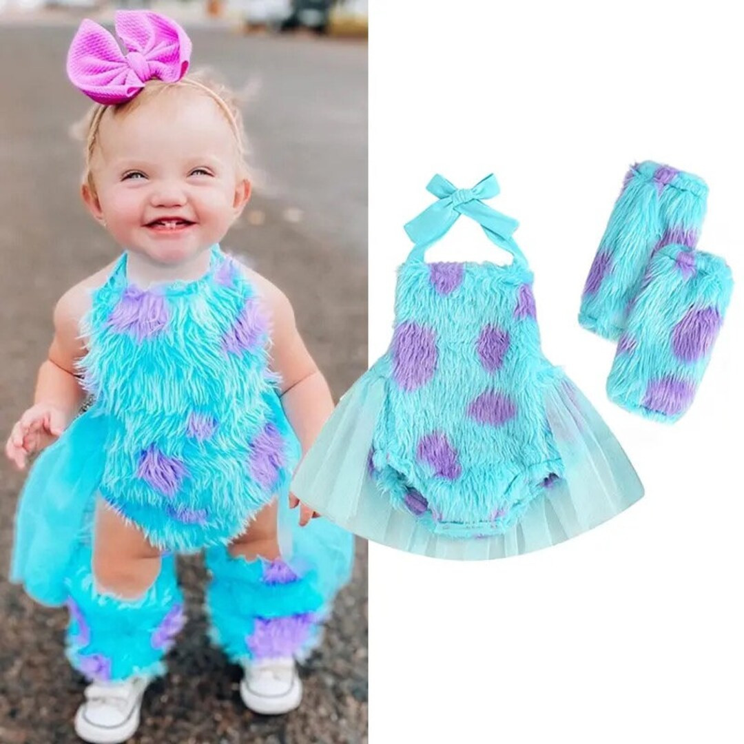 Monsters Inc Sully Inspired Baby Costume With Leg Warmers - Etsy | Etsy (US)
