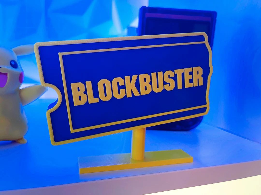 Blockbuster Sign Desk Ornament Shelf Sign 3D Print Great - Etsy | Etsy (US)