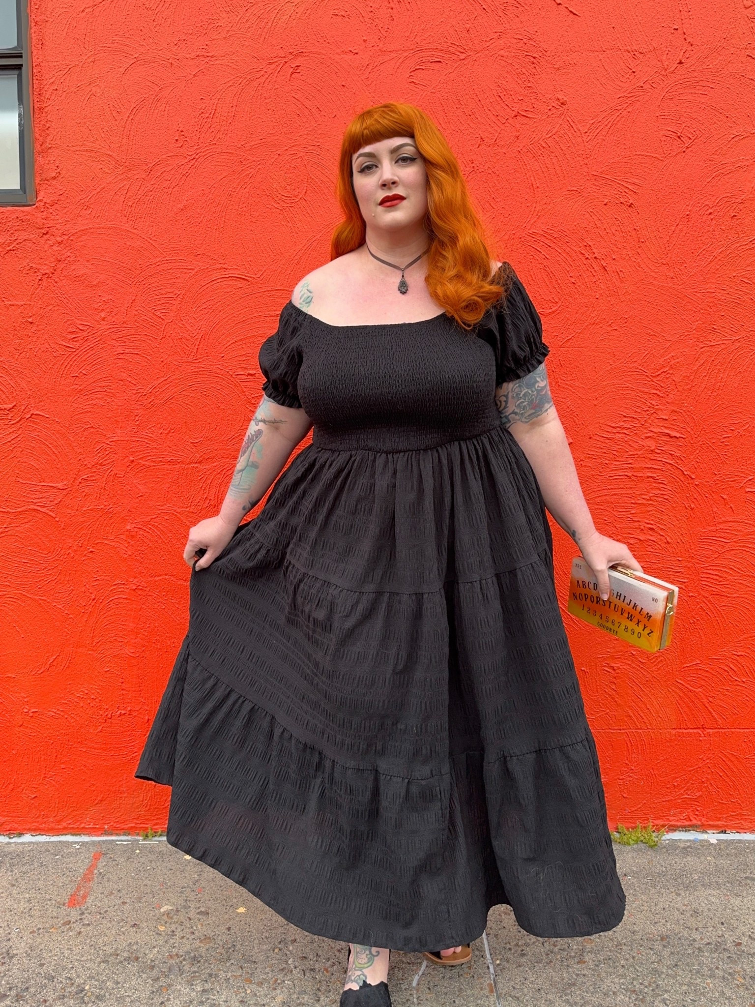 Black smocked off shoulder summer dress

#LTKPlusSize #LTKOver40 #LTKFindsUnder50