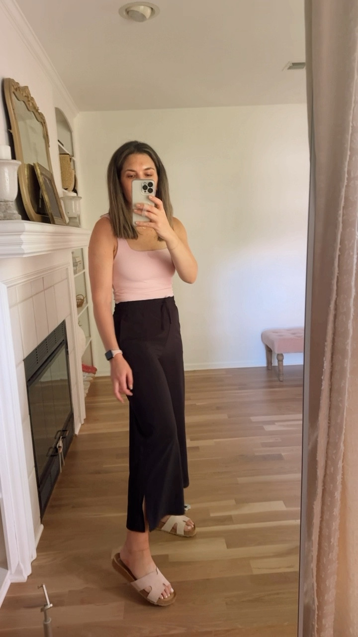 A moment for these lightweight cropped wide leg pants. So good! Wearing size medium. Amazon finds. Amazon fashion. Activewear. CRZ yoga. Active pants. Black pants. Crop top. Mom outfit. Casual chic. Everyday outfit. Summer outfit. Travel outfit  

#LTKActive #LTKMidsize #LTKFitness