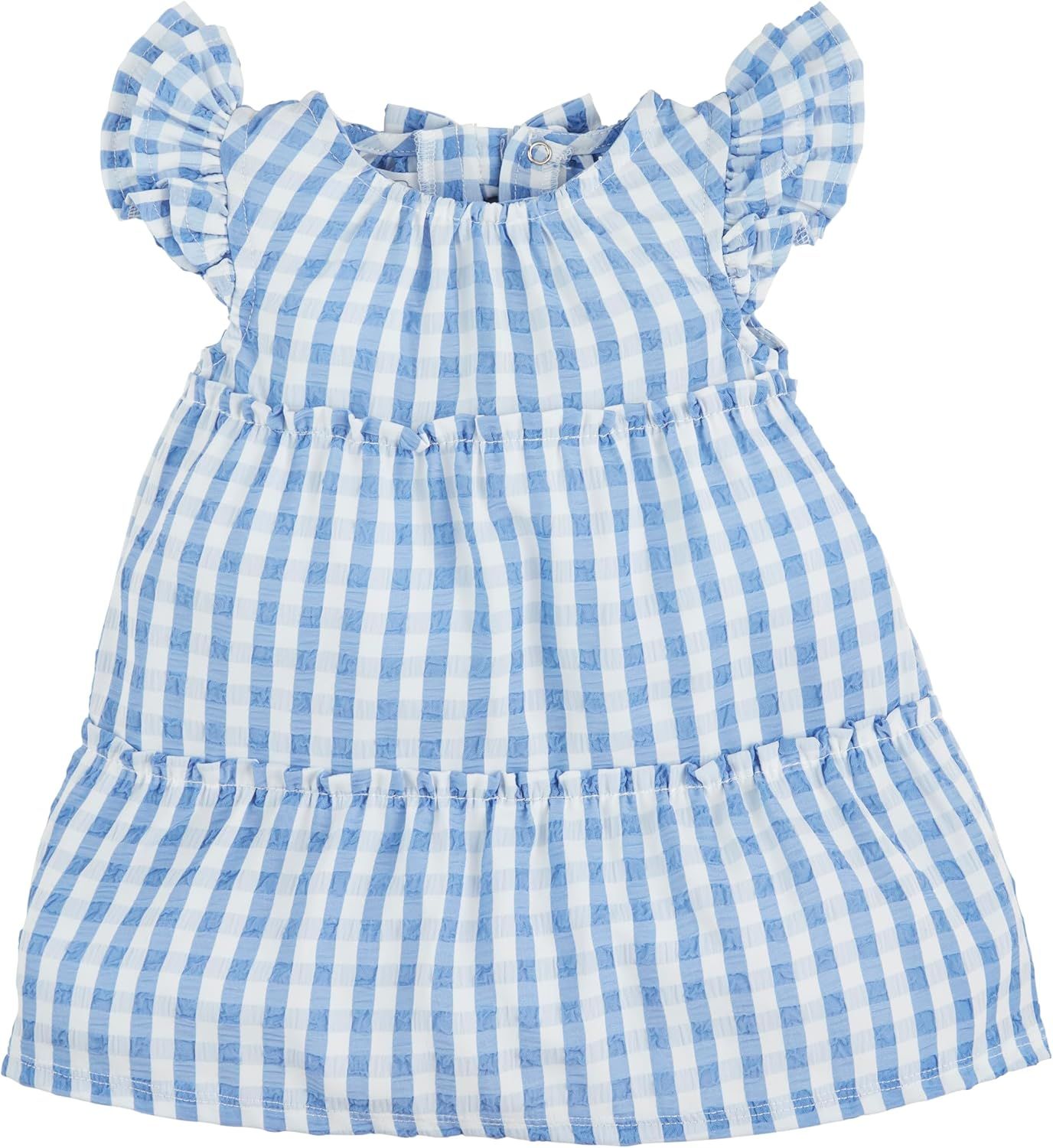 Mud Pie Baby Girls Mini Bardot Dress | Amazon (US)