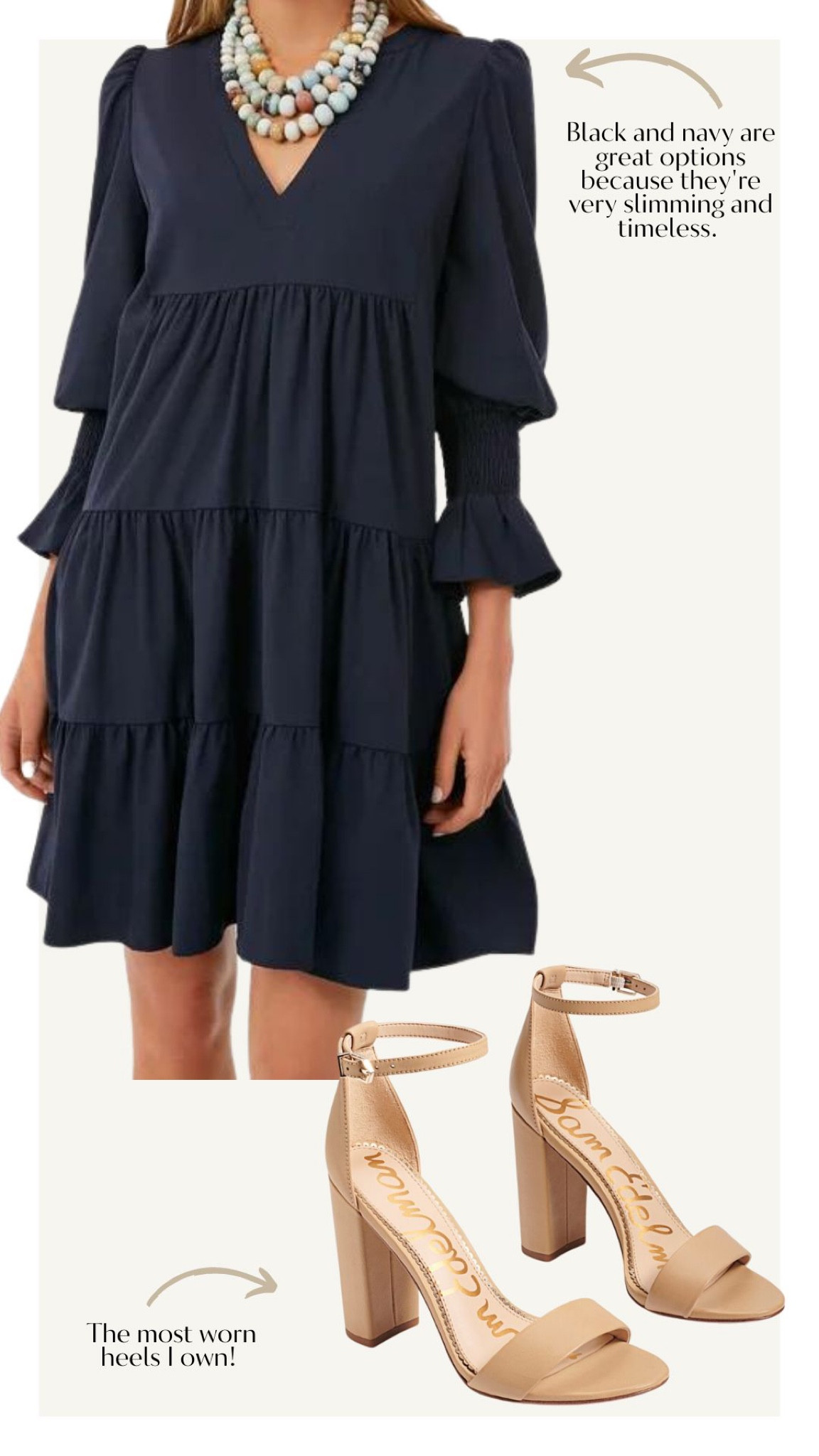 Navy dress, navy midi dress, fall dress, fall photos dress, family pictures outfit, family photos outfit, fall holiday photos outfit. Navy and black are always flattering options for family photos! Navy and black are both slimming and timeless.

#LTKfamily #LTKSeasonal #LTKHoliday