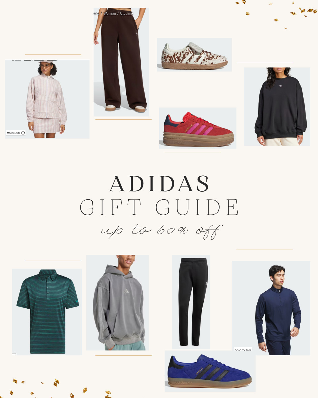 ADIDAS SALE ✨ up to 60% off sitewide!!
Rounding up my mens + womens must-haves — the best sneakers, cozy sweatshirts, joggers, sweatpants, polos, and the half-zip pullovers I’m obsessed with. 🤍🖤

Perfect time to refresh your wardrobe or grab gifts while everything is marked down!
Linking all my favs 🤌🏼🔥 

 

#LTKGiftGuide #LTKSaleAlert #LTKMens