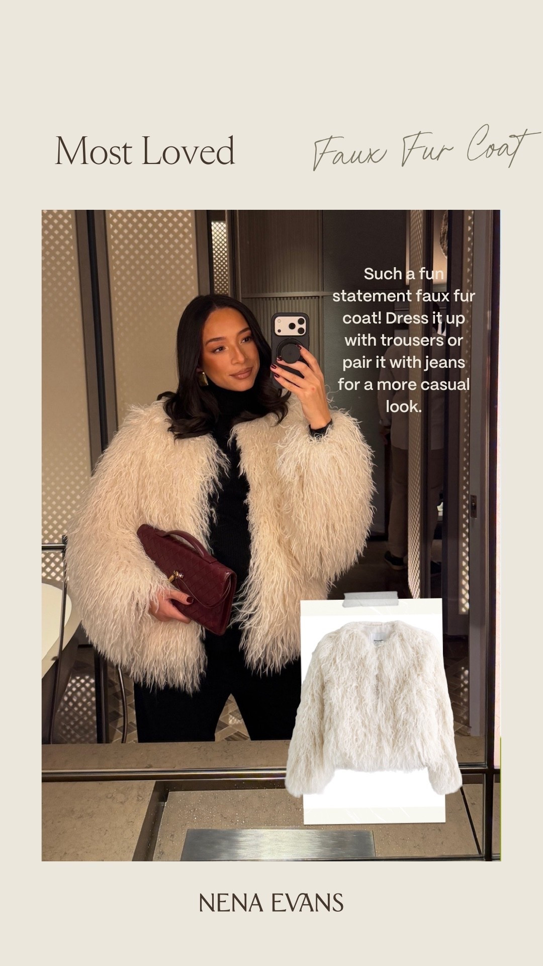 Your most loved last week 🥰 Wearing size M black turtleneck, size M faux fur coat and size M wide leg pants 


Winter outfit 
Winter fashion
NYC outfit
Holiday party outfit
Holiday outfit 

#LTKHoliday #LTKSeasonal #LTKFindsUnder100