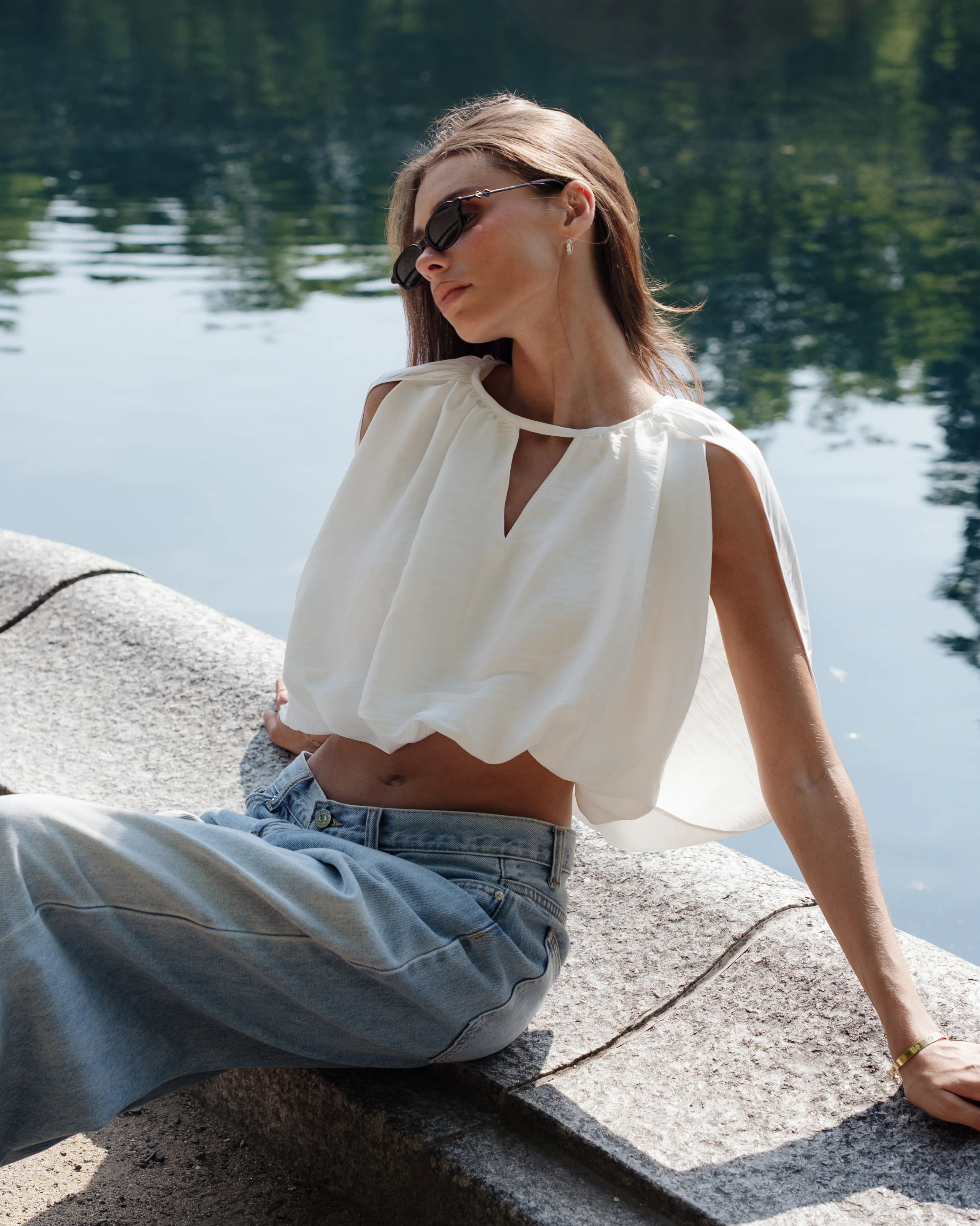 Cape Bubble Top | We Wore What