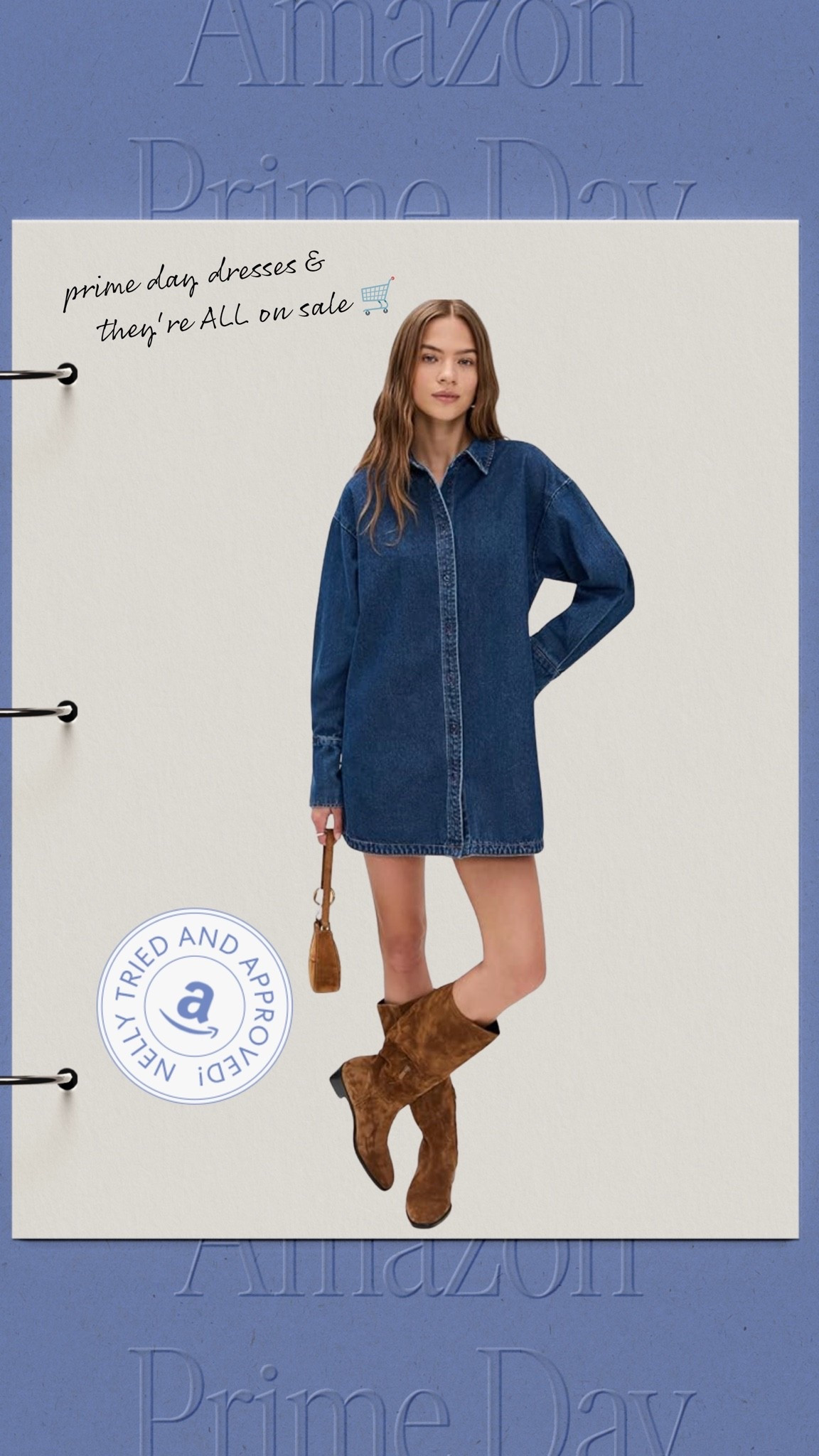 Amazon Prime Day is the perfect excuse to grab those fall transition pieces you’ve been eyeing 🤠💙

This oversized denim shirt dress is one of my favorite finds because it’s so easy to style. Wear it now with sandals, later with tall boots, and all fall long with a cute jacket layered over it.

✨ Oversized denim dress
✨ Fall transition outfit
✨ Western-inspired style
✨ Amazon fashion find
✨ Prime Day deal

And yes… it’s included in Amazon’s Prime Day sale!

#LTKootd #LTKSeasonal #LTKMidsize