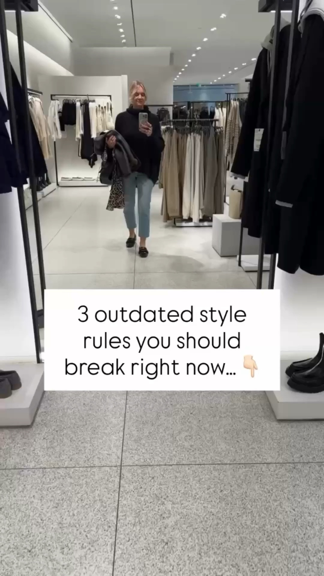Ready to break free from old-school style rules? 🙌 

Here are 3 you should ditch ASAP: 
1️⃣ Always tuck your top. - Sometimes a half-tuck or leaving it loose creates a more modern look! 
2️⃣ Stick to skinny jeans. - Wide-leg, straight-leg, and flared styles are trending and so flattering! 
3️⃣ Avoid mixing prints. - Stripes and florals? Leopard and plaid? They’re better together! 

Which rule are you breaking first? Need help modernizing your wardrobe? Let’s chat! 💌 
#PersonalStylist #StylingTips #StyleWithPurpose #PersonalStyling #StyleOver40 BreakTheRules