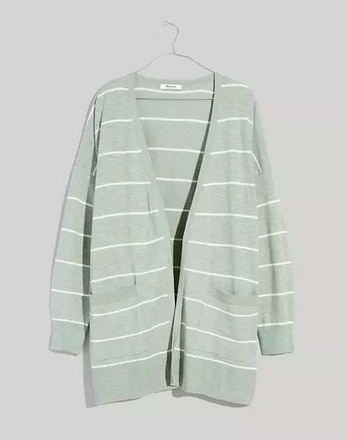 Striped Marlton Side-Button Cardigan Sweater | Madewell