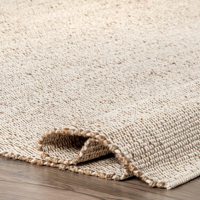 Brooklyn Rug Co  Jacky Classic Jute Blend Area Rug Natural 9' x 12' 9' x 12' Indoor Living Room, ... | Walmart (US)