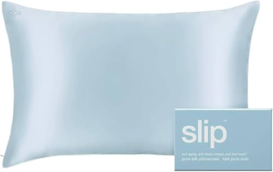 slip The Original Queen Pure Silk Pillow Case - 100% Pure 22 Momme Mulberry Silk - Queen Size Sta... | Amazon (US)