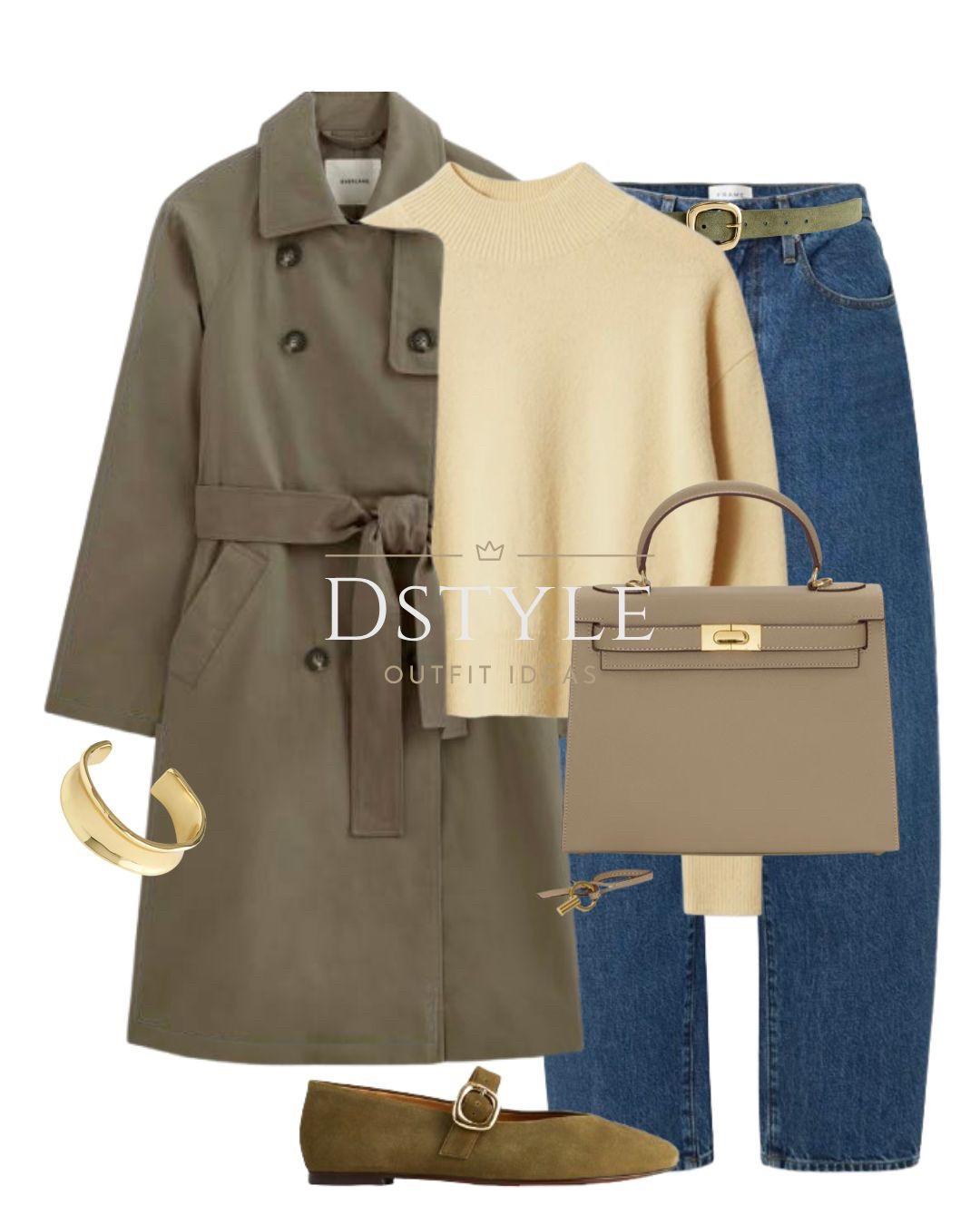 Yellow sweater, deep taupe trench coat, green suede belt, barrel boyfriend jeans, olive Mary Jane flat shoes, khaki leather bag 

 

#LTKStyleTip #LTKWorkwear #LTKItBag