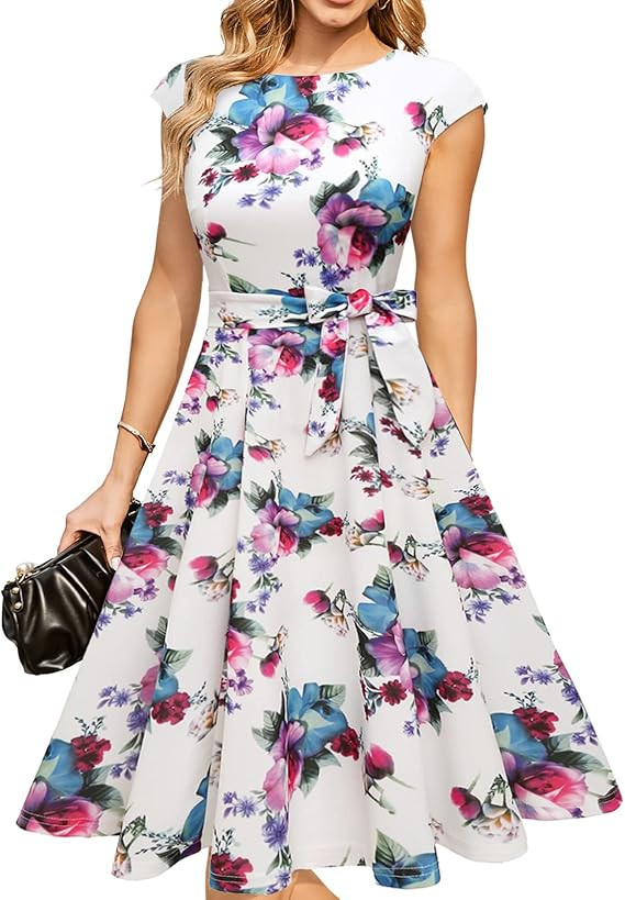 DRESSTELLS Women's Cocktail Dresses, Formal Wedding Guest Church Modest Graduation Party Prom Dre... | Amazon (US)